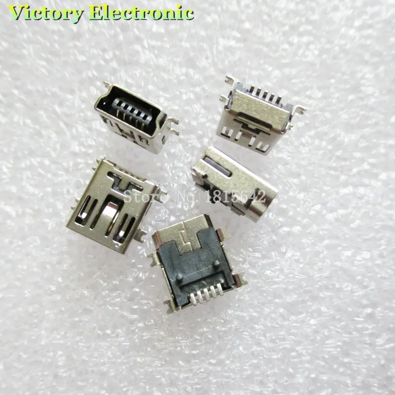 

20PCS/Lot USB socket MINI USB 5P female SMD connector Mini USB Interface 5Pin Wholesale