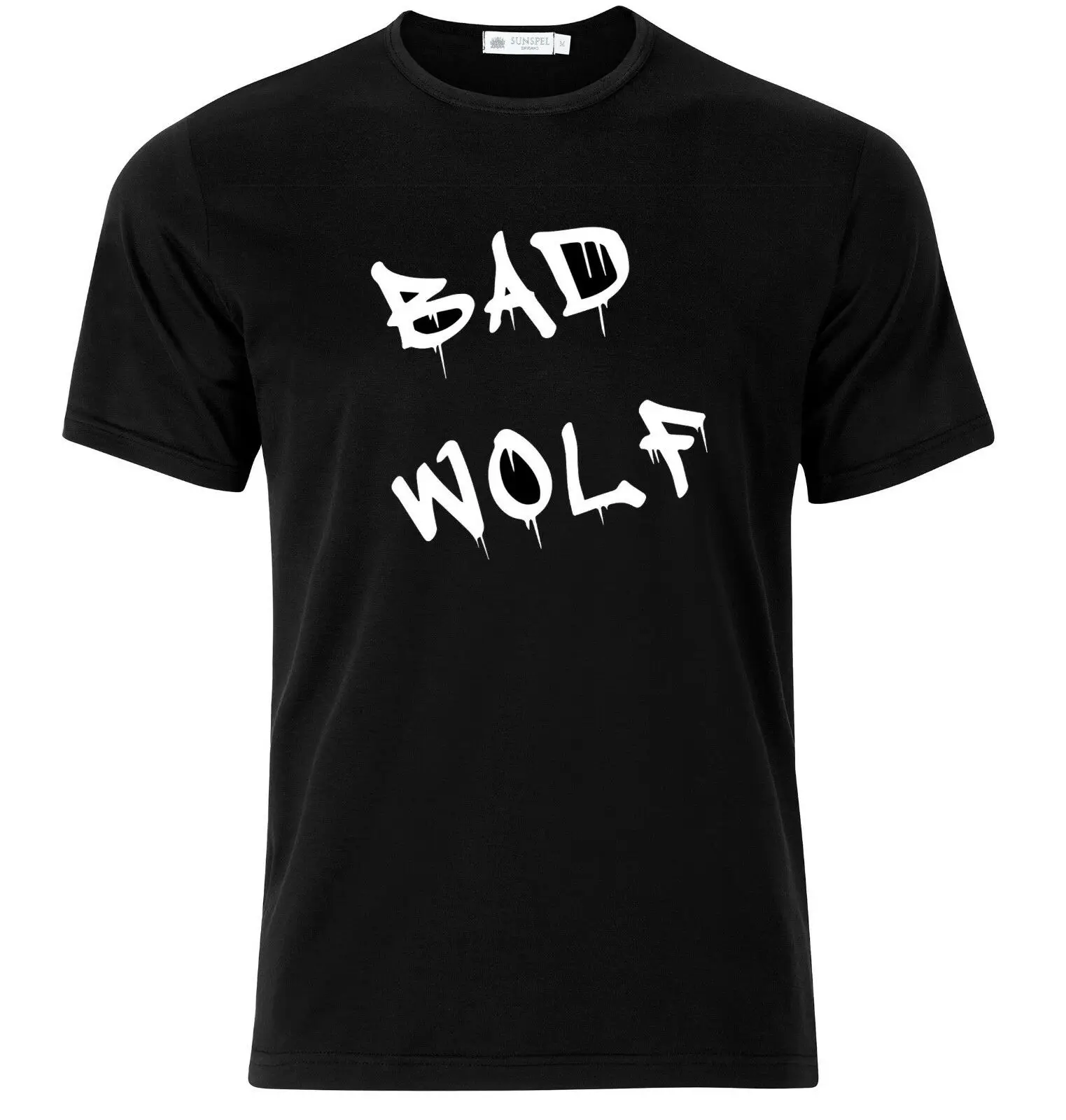 Доктор Кто вдохновил Bad Wolf черная футболка-доступны M L XL2019 Красивые футболки Топ