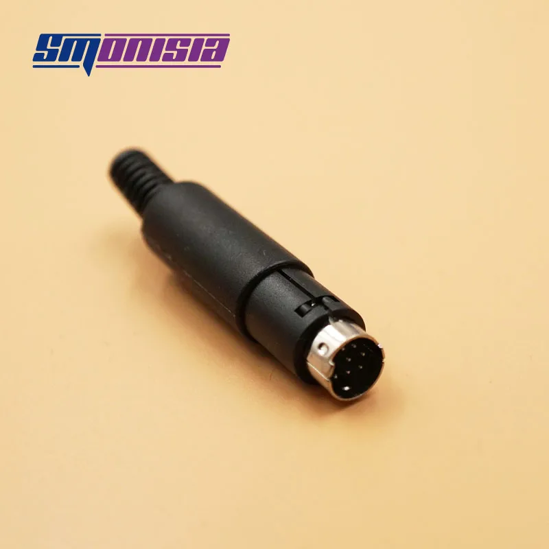 

Smonisia 100pcs MINI 6/7/8Pin DIN Male Plug S terminal plug for PS2 Male Connector
