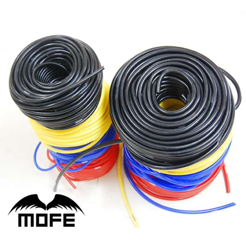 

7.13 Mofe car vacuum silicone hose 5meter 3mm/4mm/6mm/8mm vacuum pipe Black/Yellow/Blue/Red