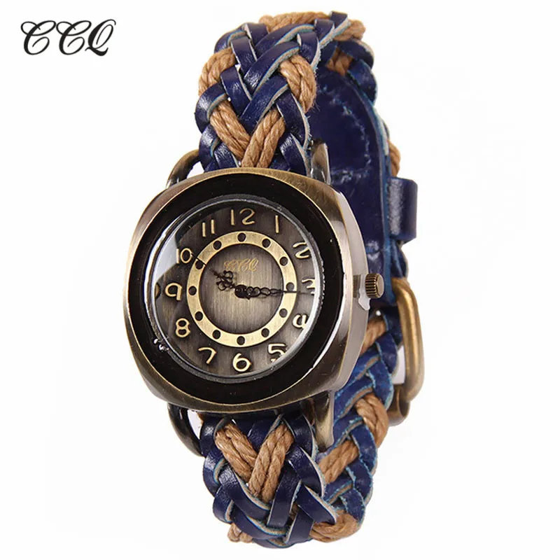 6 Цвет Ретро Случайный Кожаный плетеный ремешок Мода Простой Высшего Качества