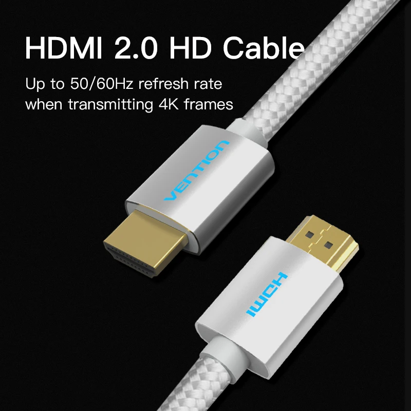 Vention Кабель HDMI 2 0 позолоченные 4 К * 60 Гц 1/1. 5/2/3/5/8/10/15 м для ТВ Blu Ray игры box Roku Displayer PS3