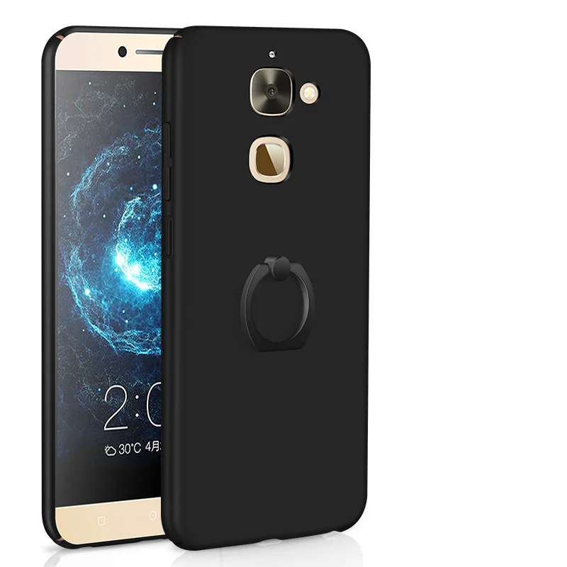 Черный Чехол для LeEco Le 2 Pro Le Pro 3 Le Max 2 чехол с кольцом матовый чехол на заднюю панель телефона Funda Coque - Цвет: Черный