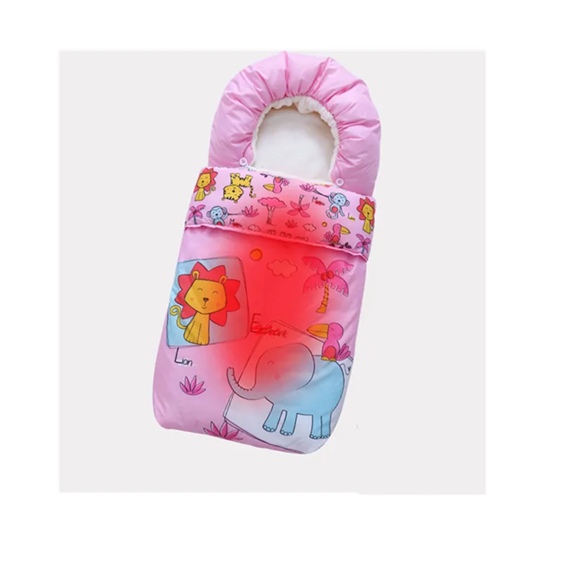 

New Baby Stroller Footmuff Carseat Sleeping Bag Autumn Winter Solid Baby Sleep Sack Unisex Envelopes Newborns Baby Carriage Warm