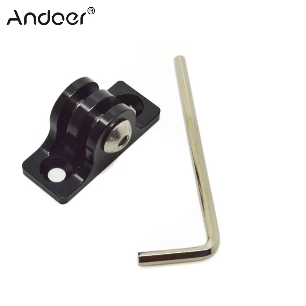 Andoer CNC алюминиевый плоский нижний адаптер крепление + винт инструмент для Gopro Hero 1 2