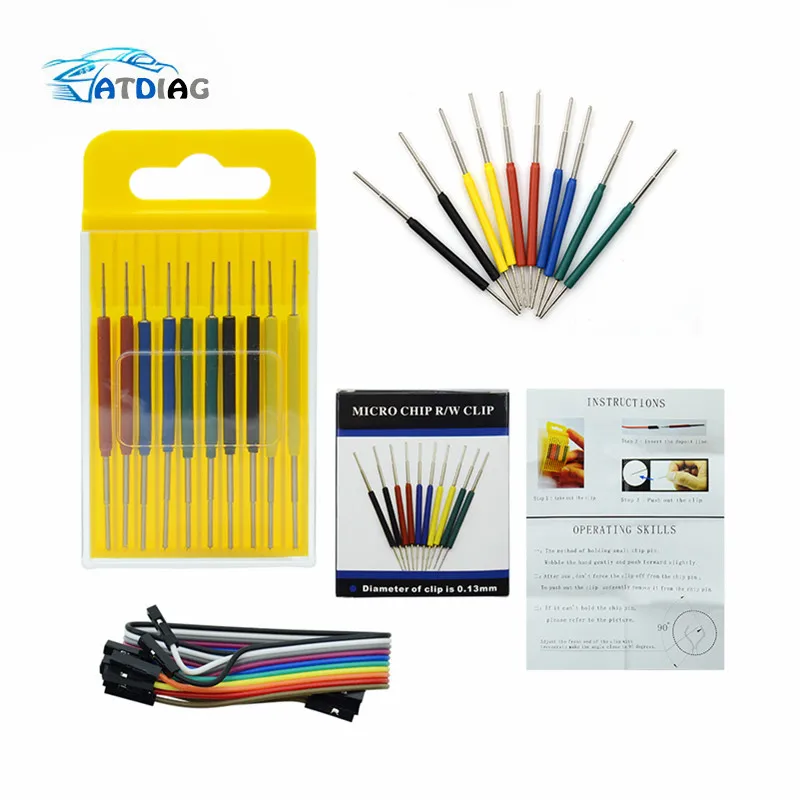 Микро IC зажим 10 шт./компл. SOP/SOIC/TSSOP/TSOP/SSOP/MSOP/PLCC/QFP/TQFP/LQFP/SMD IC тестовый чип pin мини-чипы гнездо адаптера