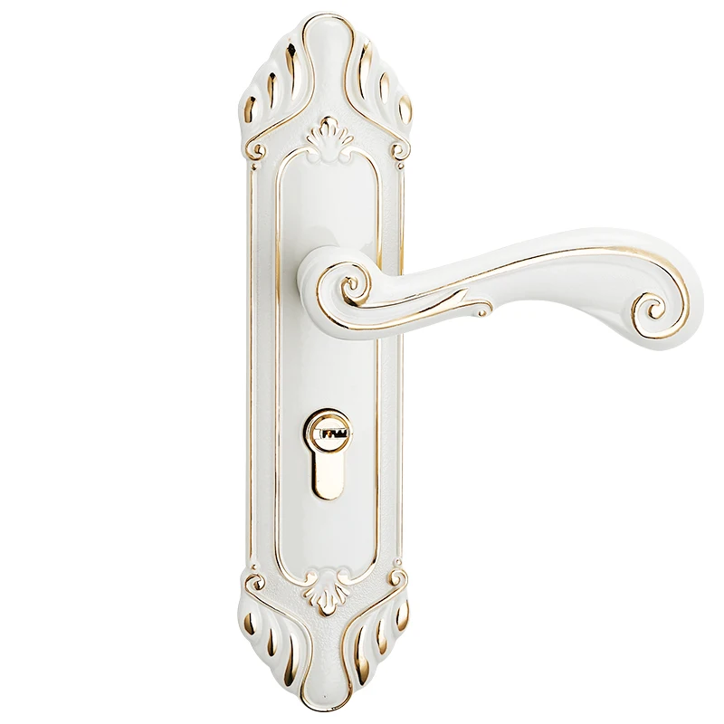 Nuodeli Европейский ретро замок для межкомнатной двери из цельного дерева бесшумный