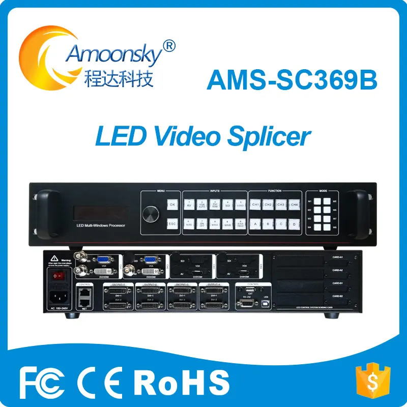 Kopen Amoonsky SC369B 8K Nieuwe Ontwerp Led Screen Video Processor Ingangen Sdi/Dvi/Vga/Composiet Voor Party Event Panel Display P6