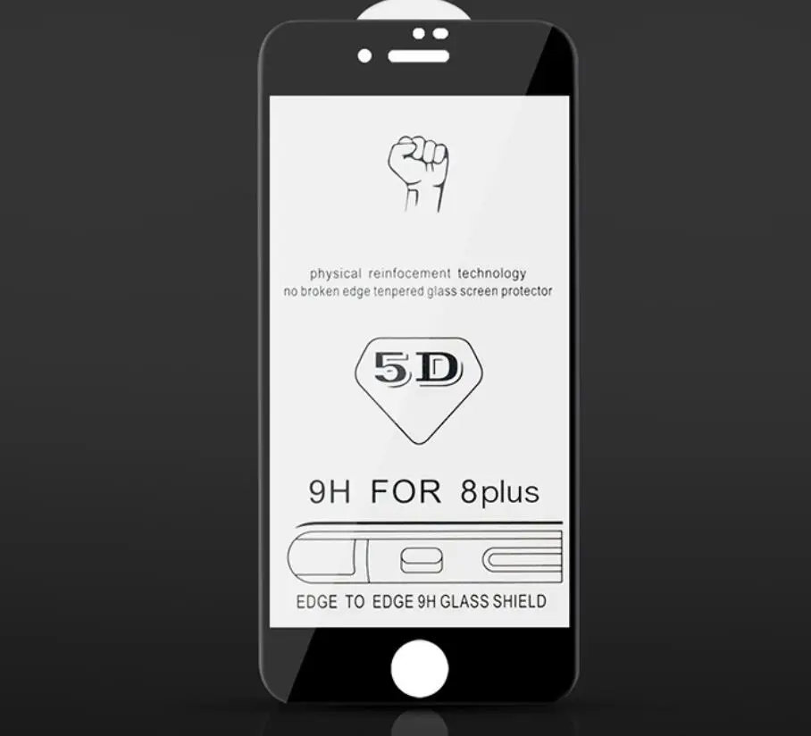 100 шт. 5D холодная резьба полное покрытие закаленное стекло протектор для iPhone 12pro 12