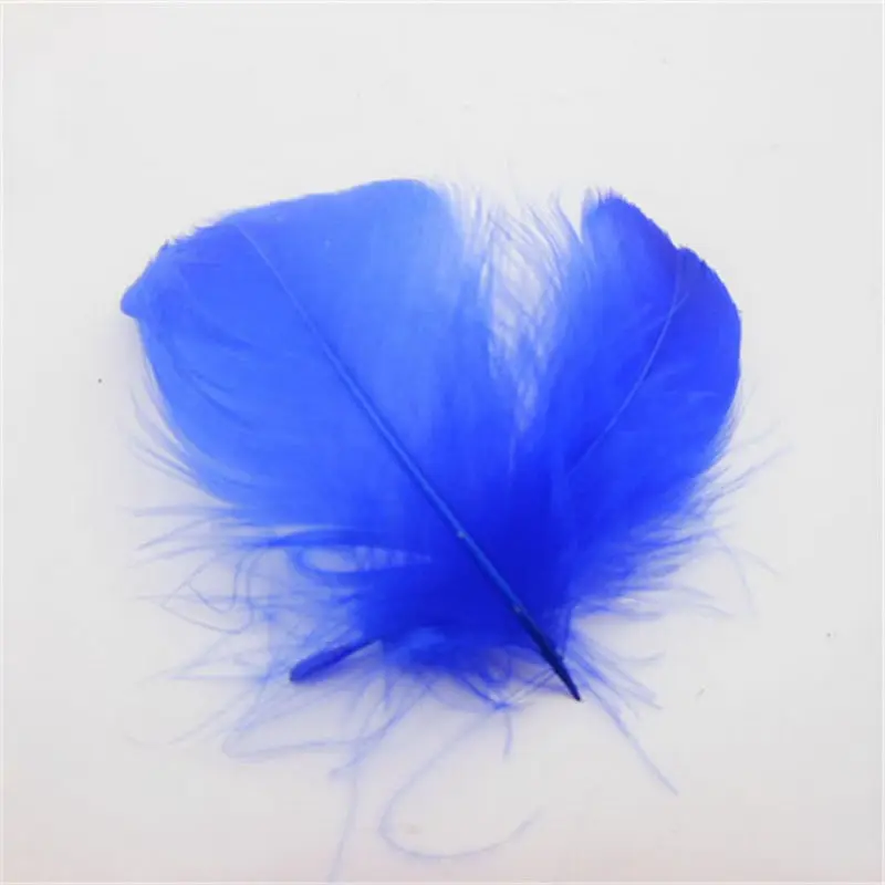 Blue 10 Цвета! 20/50/100 шт натуральный гусиных перьев 8-13 см; свадебные туфли «сделай сам» в стиле «Ловец снов»; шлейфа Материал аксессуары украшения - Цвет: Blue