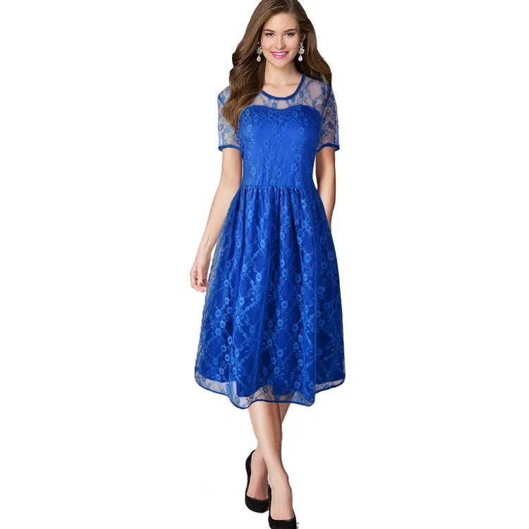 2016 Горячая Распродажа летнее макси платье женское кружевное Vestidos элегантное