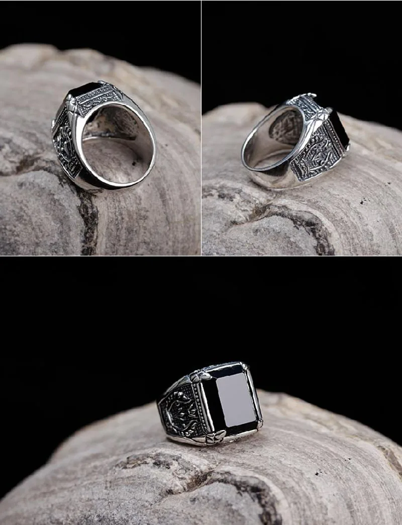 Мужское кольцо из серебра 100% пробы с гравировкой | Украшения и аксессуары