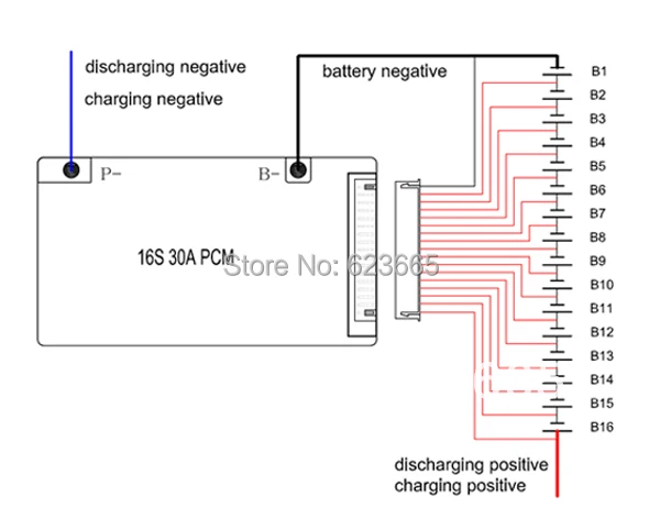 48 В LiFePO4 батарея BMS 3 2 в 16S 30A PCM 58 4 BMS|battery bms|batteries tractionbattery powered ipod speaker |