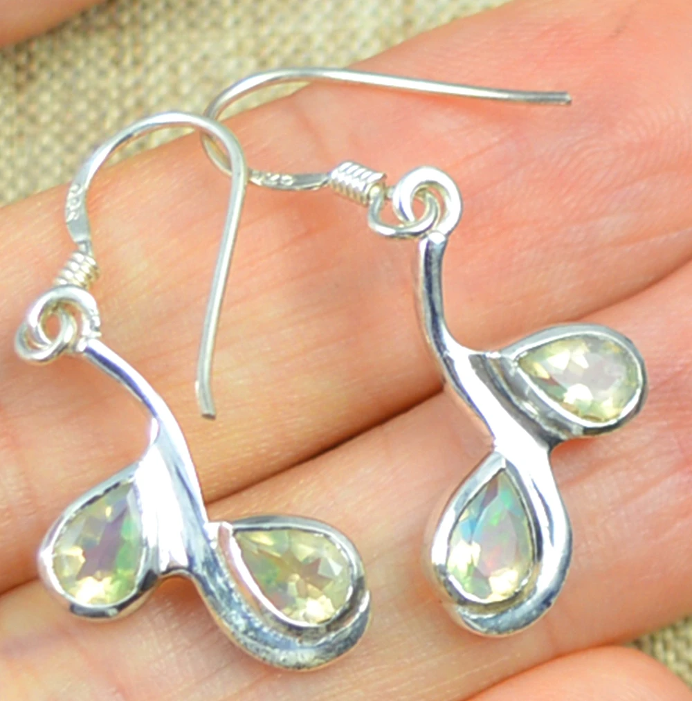 Lovegem подлинные серьги с опалом 925 пробы серебра, 33 мм, AE0186