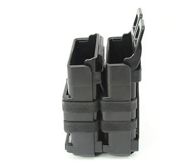 

EFOSE New FAST DOUBLE Magazine Holster Pouch Set MOLLE SYSTEM(BK),7.62mm