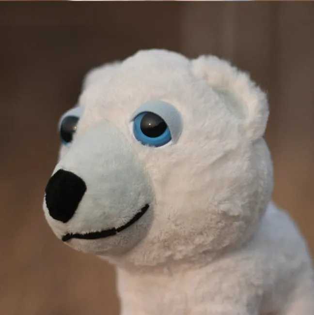 Бесплатная доставка имитация белого медведя плюшевая игрушка кукла праздничные