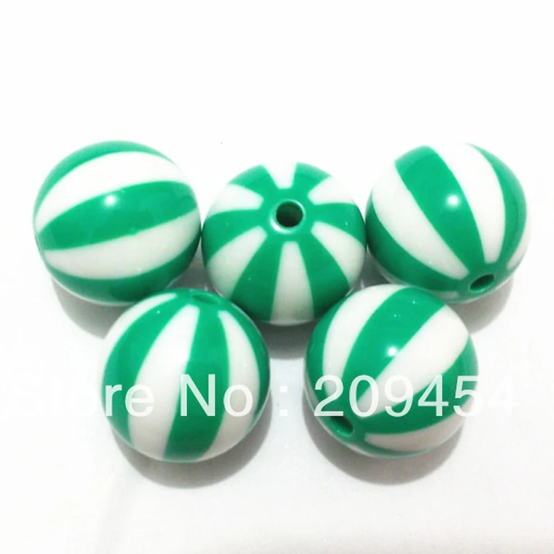 

12mm-500pcs/bag ,16mm-200pcs/bag,20mm-100pcs/bag, Acrylic Watermelon Striped Chunky Beads