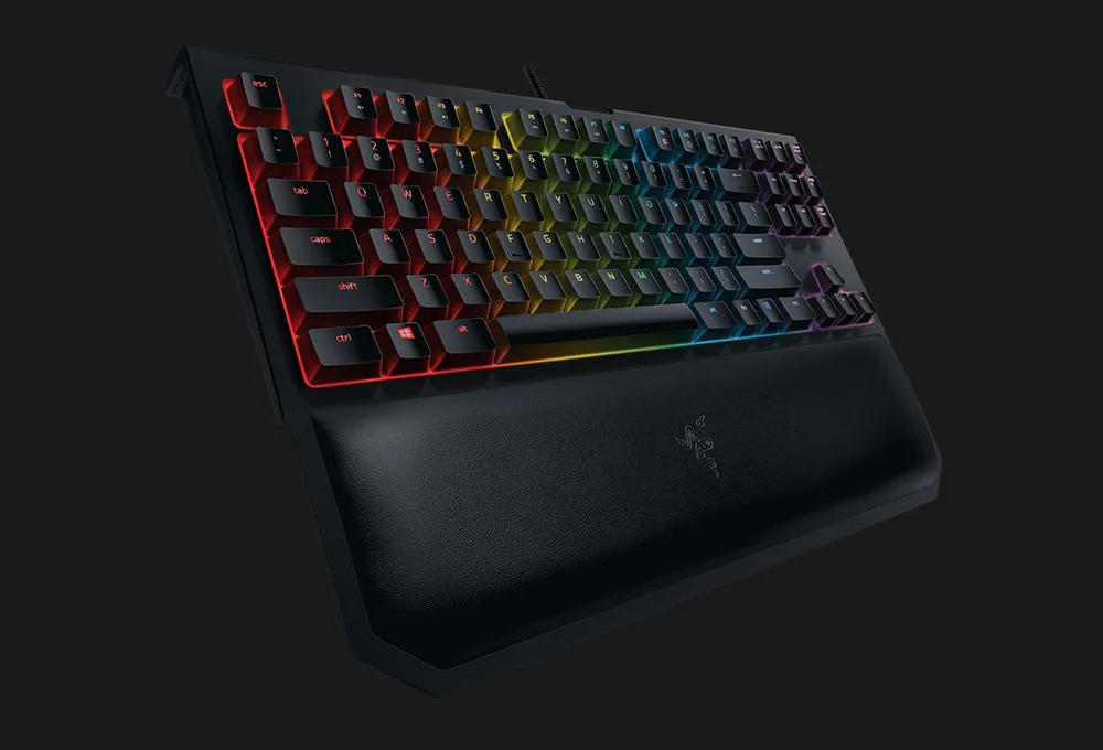 razer BlackWidow Tournament Edition Chroma V2 Механическая игровая клавиатура RGB тактильные щелкающие переключатели razer Green-черный