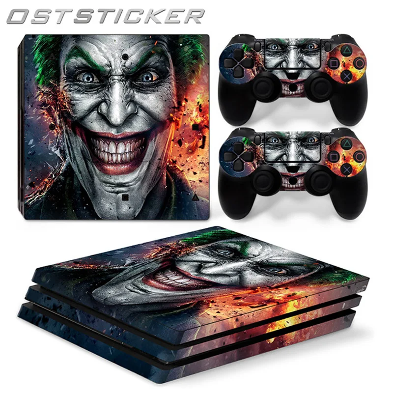 30% off oststciker с изображением мультипликационного Джокера Винил Защитная Наклейка для sony Playstation 4 Pro для PS4 Pro Стикеры от китайского производителя