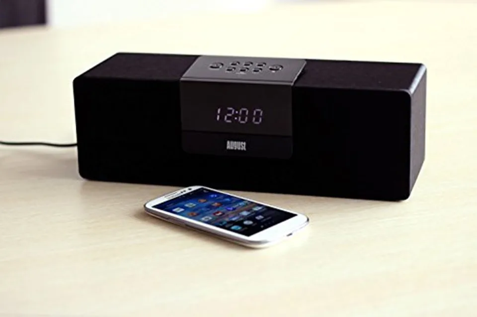 Домашняя беспроводная Bluetooth колонка August SE50 с FM-радио для смартфона, планшета, ноутбука