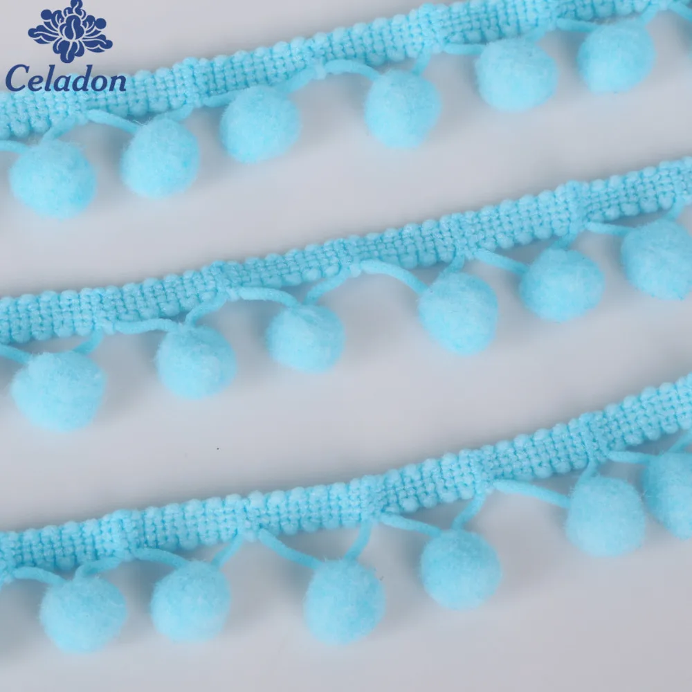 10 20 мм помпон отделка мяч Горячая Распродажа мини жемчужная лента с бахромой