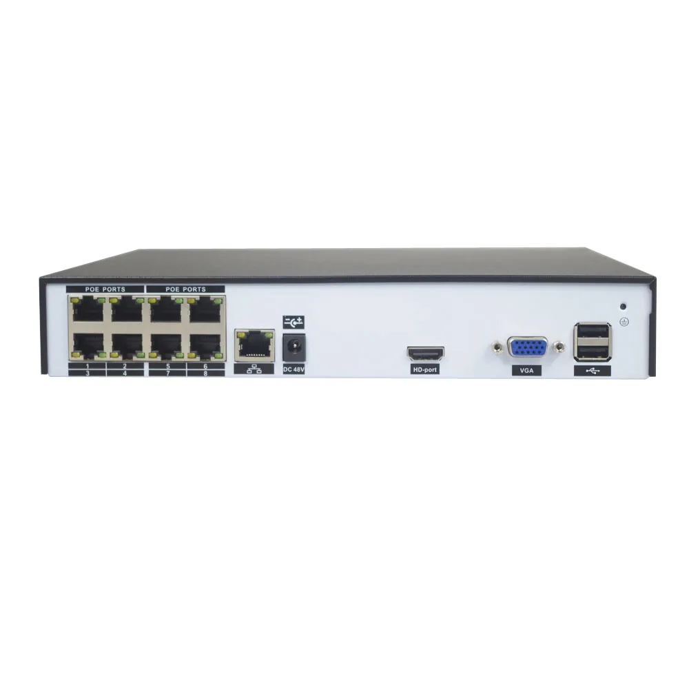 8CH 4CH 1080P 48В POE NVR комплект системы видеонаблюдения XMEYE 802.3af P2P ONVIF сетевой