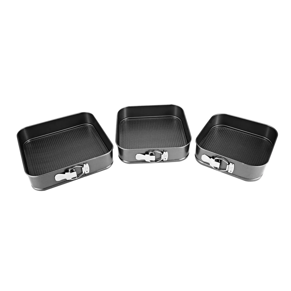 3pcs Carbon Steel Cookies Cake Pan Bakeware Non-Stick Coating Pasty Innovative Design Baking Kitchen Tools | Дом и сад