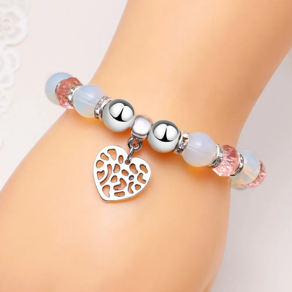 Новые Модные Винтажные серьги ручной работы браслеты Boho эффектные Милые Браслеты с сердцем браслеты для женщин летние ювелирные изделия