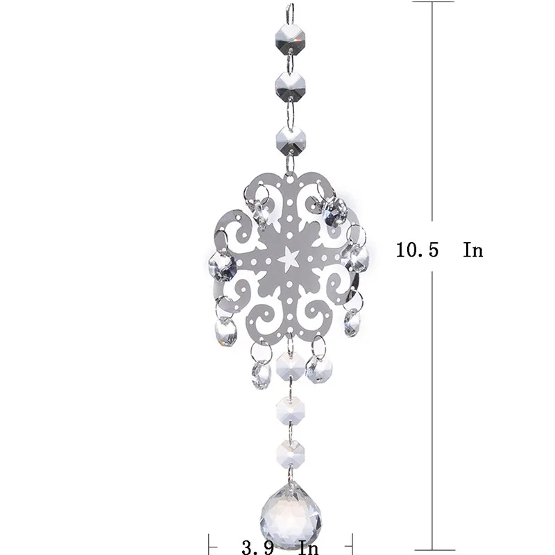 H &amp D 30 мм прозрачная стеклянная кристаллическая призма металлический шар