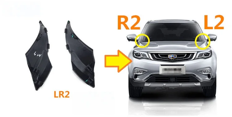 Для Geely Atlas, Boyue, NL3, SUV, Proton X70, Emgrand X7, FC SUV, Vision X6, автомобильный дефлектор ветрового стекла, вентиляционная крышка боковой отделки панели