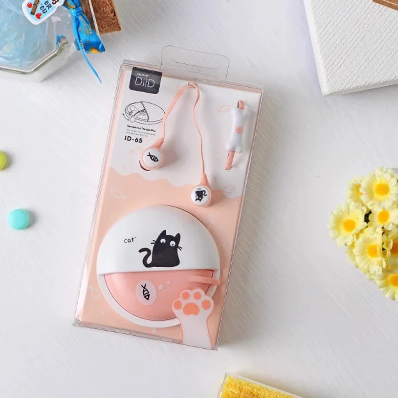 ID65 чехол для наушников с милыми мультяшками мини наушники в ухо Шумоизолирующий