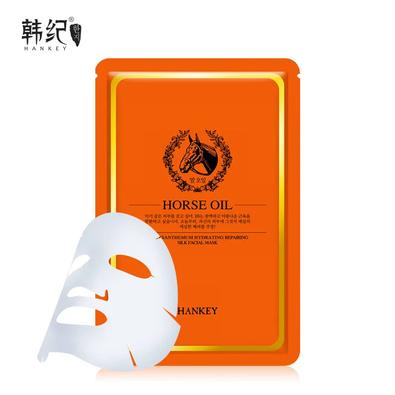 Маска для лица с конским маслом корейская косметика отбеливание пятен