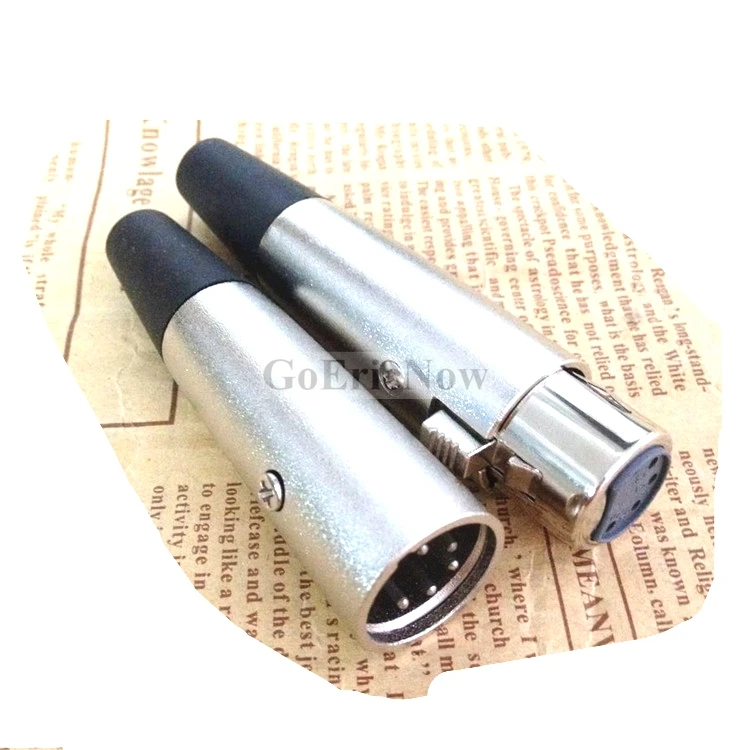 1 Set xlr connector audio plug microphone 5pin speaker male &amp female mic adapter | Обустройство дома