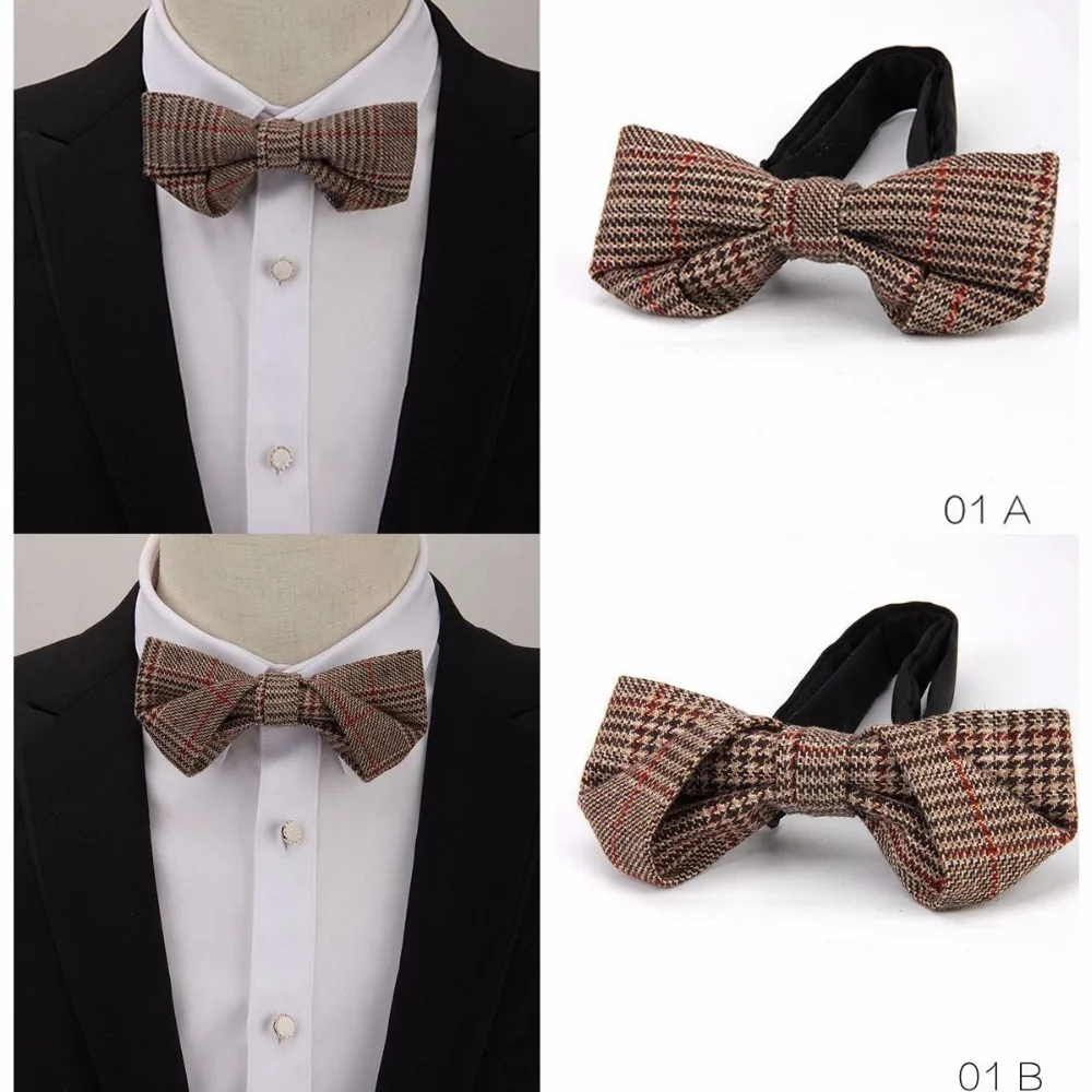 Новинка мужской шерстяной галстук бабочка RBOCOTT новинка однотонный модный ручной