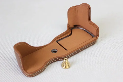 Кожаный чехол для камеры Canon EOS M6 DSLR кожаный с ремешком на половину тела 2017|camera case