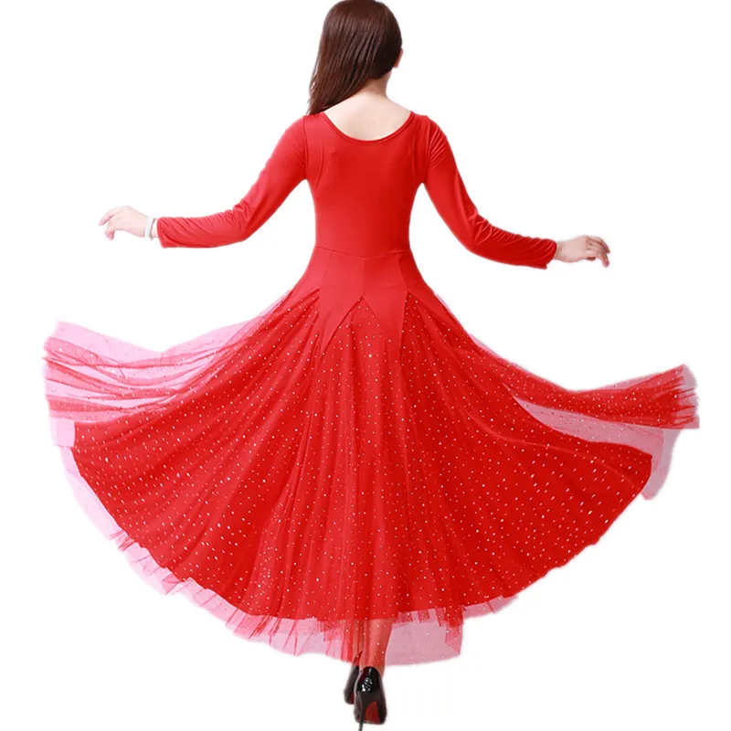 ballroom dance dresses for sale rumba costumes plus size waltz dress red flamenco wear |
