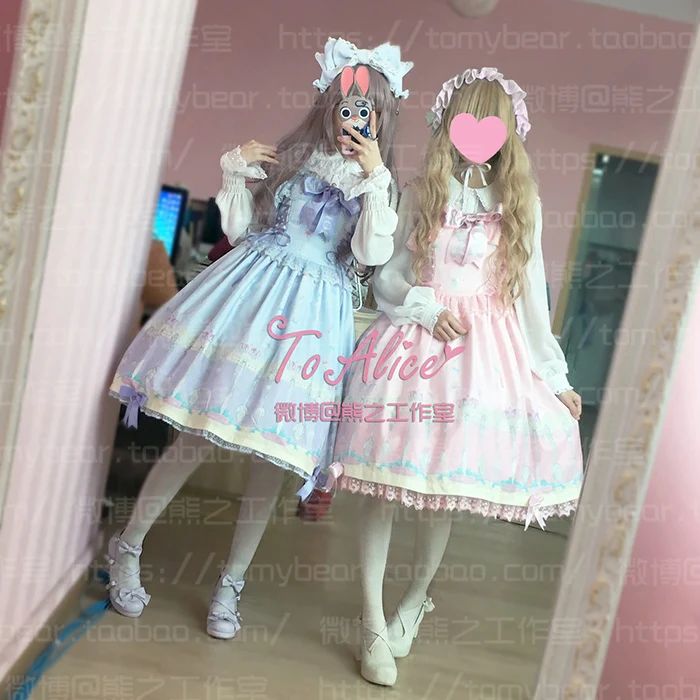 Милое женское платье в стиле Лолита JSK с рисунком ложки и вилок красивое