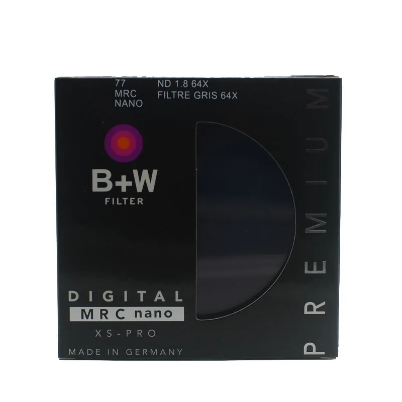 B + W 810 ND 64 77 мм MRC ультра тонкая нейтральная плотность 6 стоп-сигналов для камеры 67 72