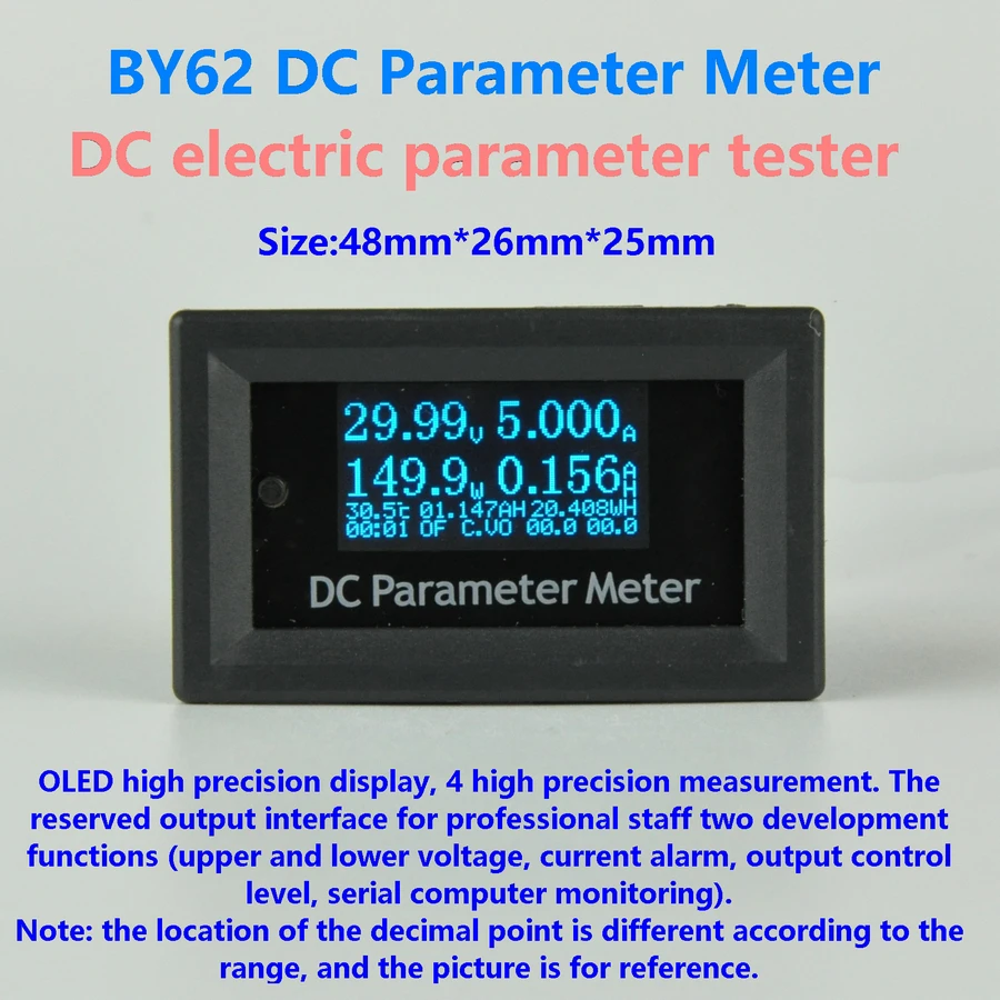 

GWUNW BY62 DC 0-200V 4-битный тестер напряжения тока мощность Temp wh метр OLED Многофункциональный Электрический тестер параметров постоянного тока