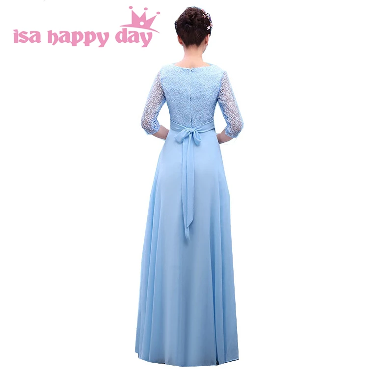 Длинное шифоновое платье с бантом темно синее зеленое серое|party bridesmaid dresses|lace sleeve