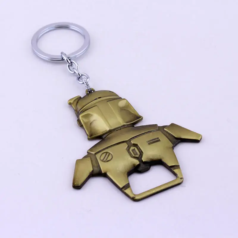 MQCHUN Star Wars Boba Фетт металлическая открывалка для бутылок консервные пивные брелки в виде Открывашки Бронзовый Серебряный Брелок реквизит солдатики подарок брелок