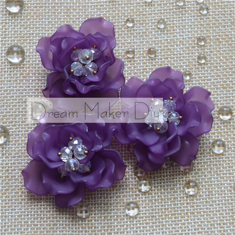 Цветы из смолы с плоской задней стороной 6 шт./лот около 40 мм|for crafts|accessories for craftsflower