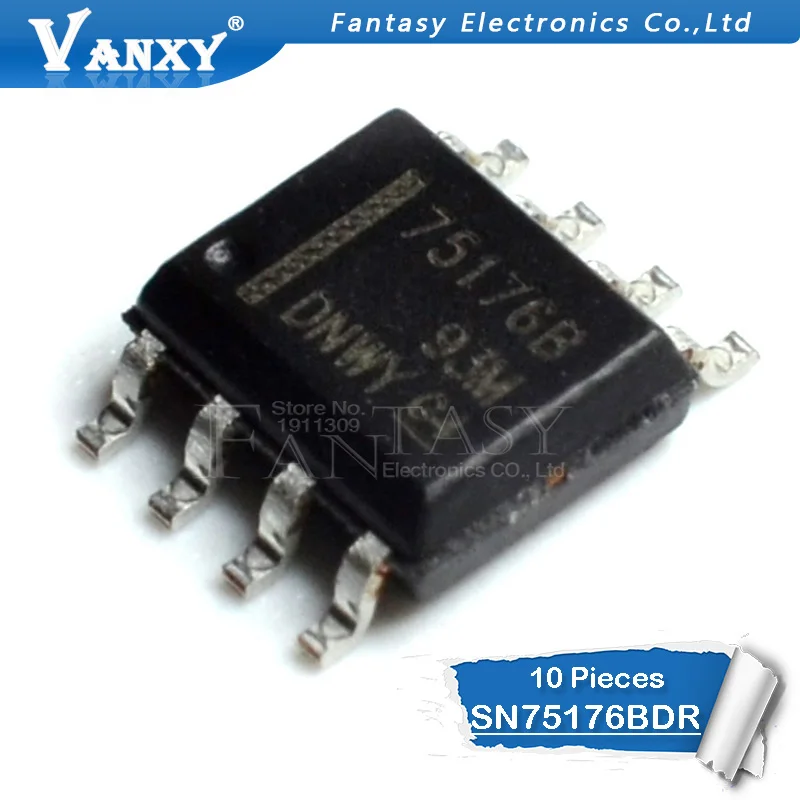 10 шт. SN75176BDR SOP8 SN75176B SOP SN75176 лапками углублением SOP-8 75176B SMD и IC