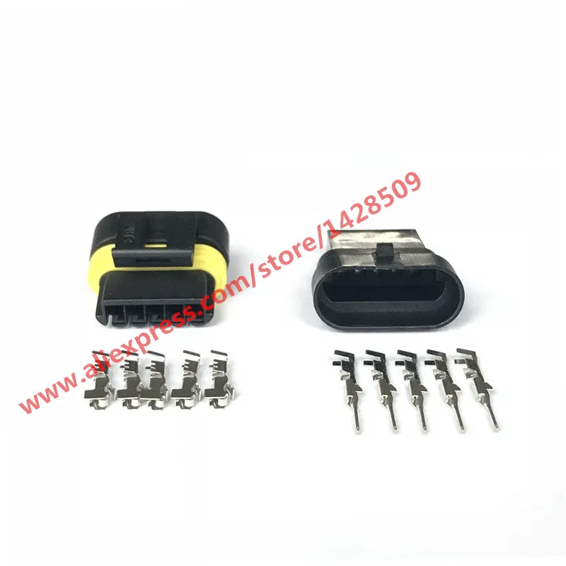 20 комплектов 5 Pin 12162825 Женский Мужской Автомобильный Электрический разъем