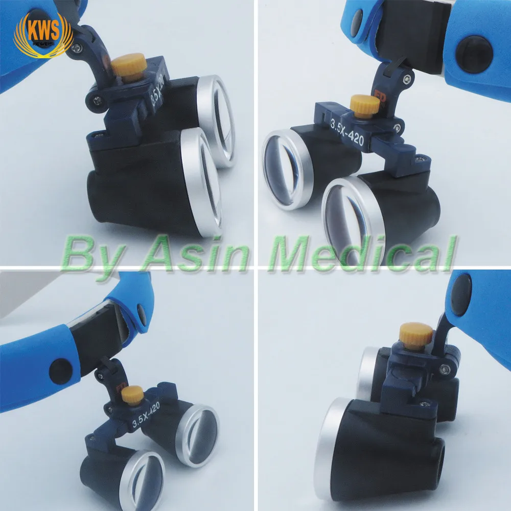 値段 新到着歯科ルーペ医療拡大鏡2.5/3.5回ヘッドマウント双方向スパイラル拡大鏡