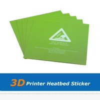5pcslot 220220mm 300300mm green color frosted heat bed sheet 3d printer parts build plate sticker