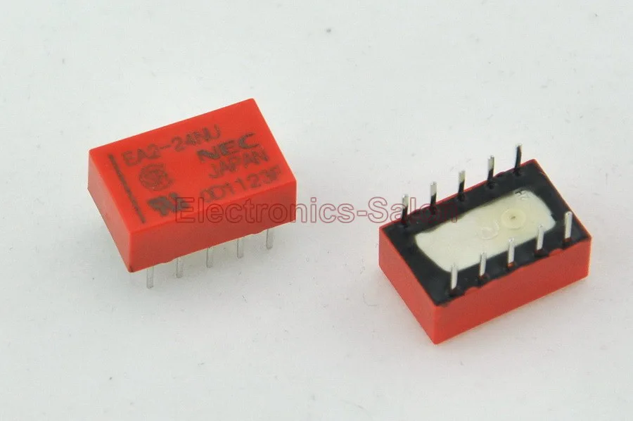 (20 шт./лот) EA2 24NU DIP Сигнальное реле DC 24V плоские Тип DPDT/2 Form A|relay 24v dc|relay dcrelay |