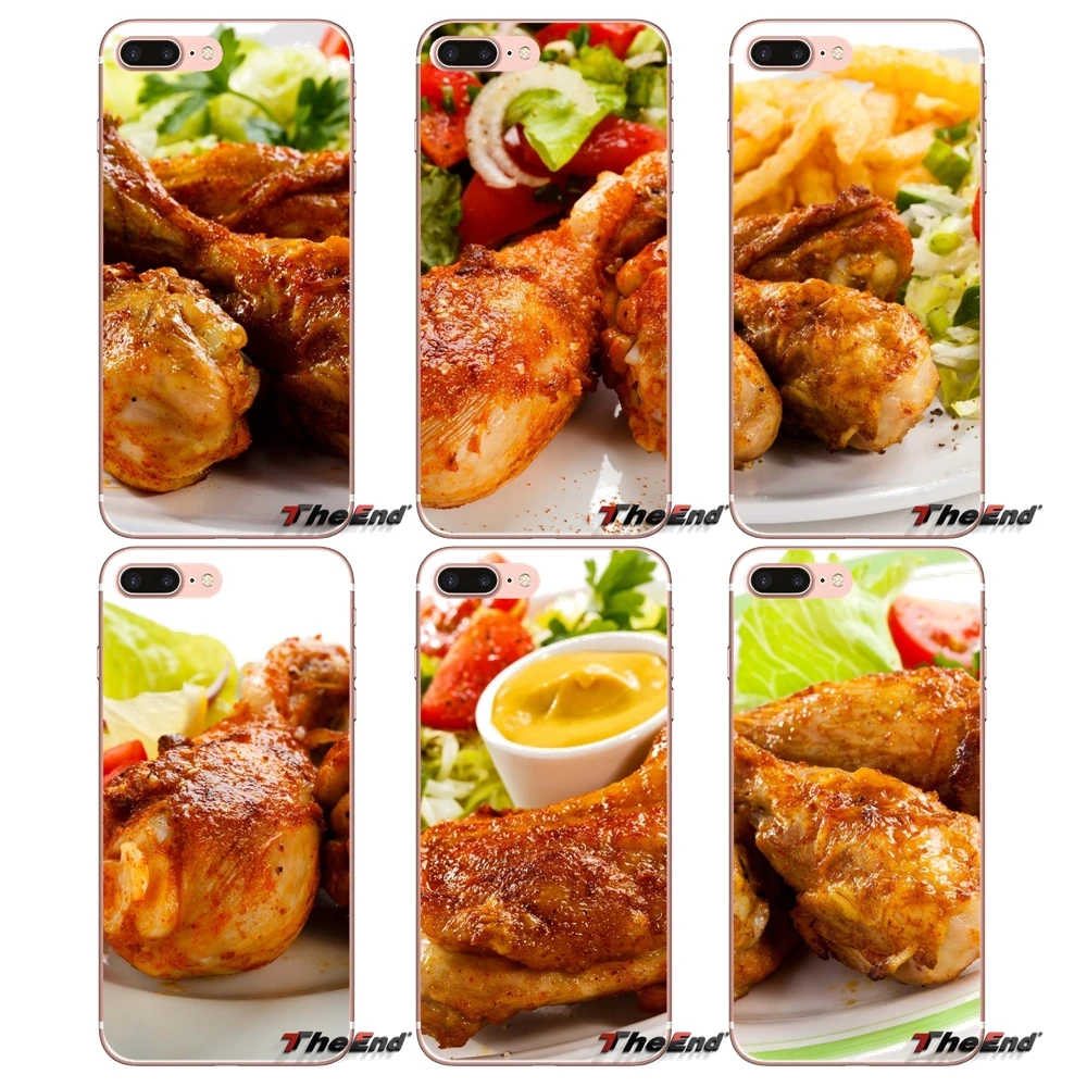 Прозрачный чехол из ТПУ для Sony Xperia Z Z1 Z2 Z3 Z5 compact M2 M4 M5 E3 T3 XA Aqua LG G4 G5 G3 G2 Mini Capa Food Chicken