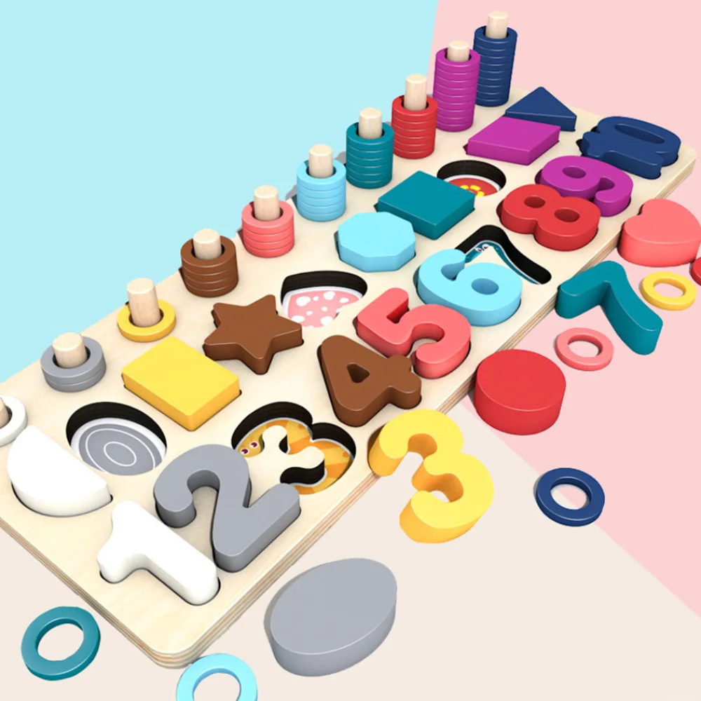 

Wooden Puzzle Toy 40*15*1cm Developmental Large Educational Match Tangram Brain Teaser Puzzles For Children