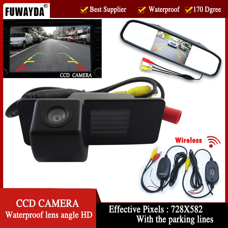 Беспроводная Автомобильная камера заднего вида FUWAYDA CCD для Chevrolet Aveo Trailblazer Opel Mokka